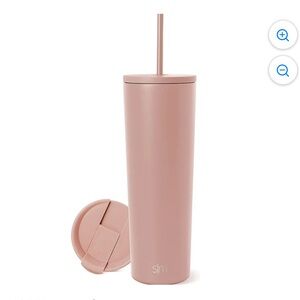 Simple Modern Tumbler with Straw (mauve me)